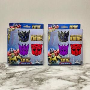 New Transformers One Decal Set Of 4 Culturefly Stickers Lot Of 2